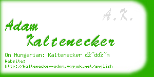 adam kaltenecker business card